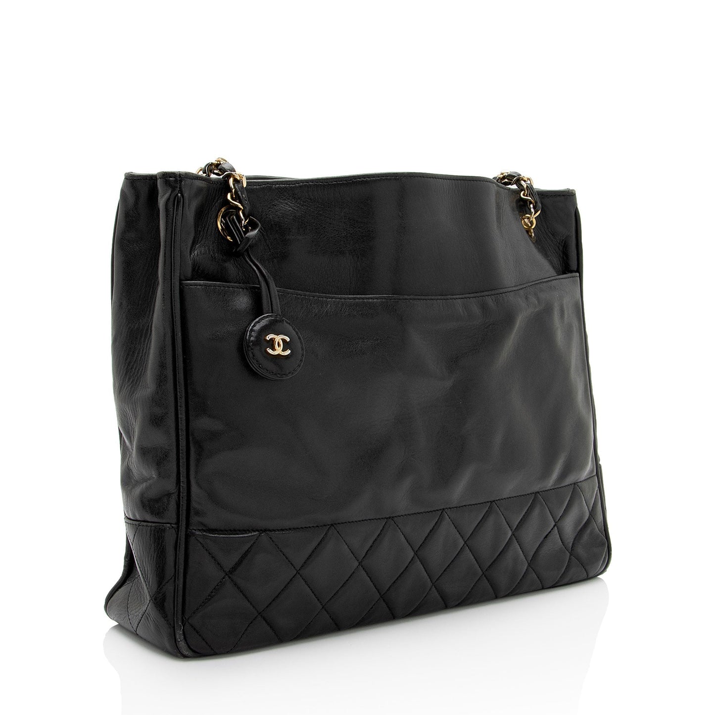 Chanel Vintage Quilted Lambskin Tote (SHF-KLrZGV)