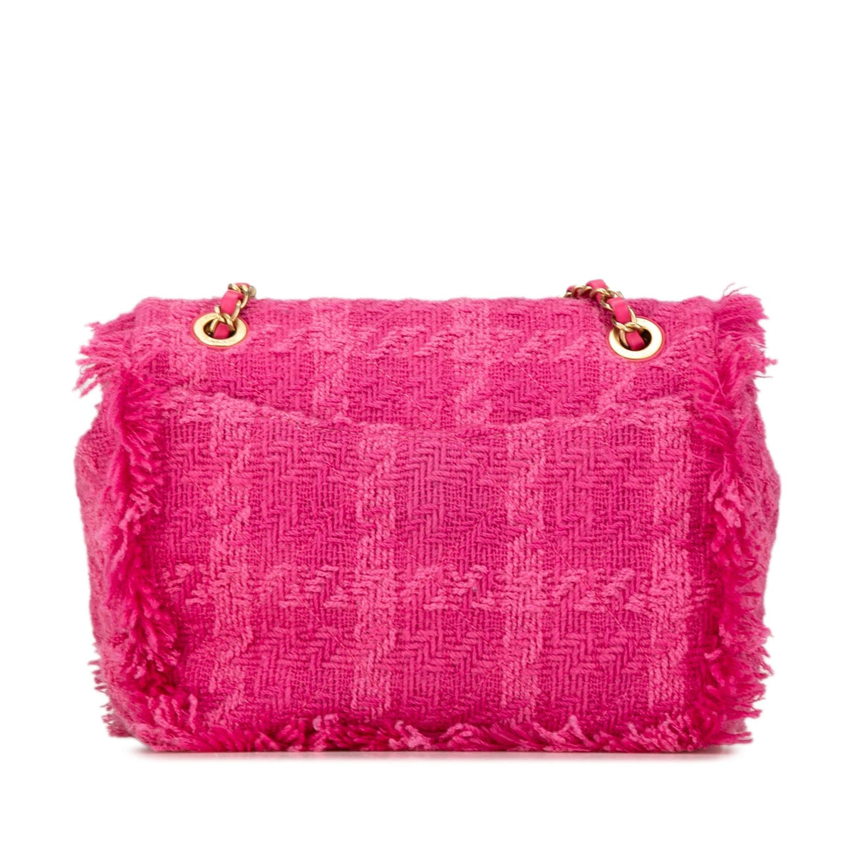 Chanel Wool Tweed Giant Logo Flap (SHG-DQ7HUa)