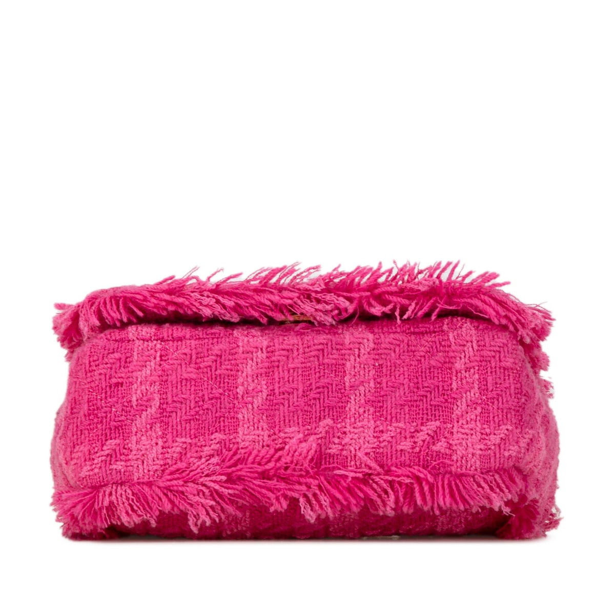 Chanel Wool Tweed Giant Logo Flap (SHG-DQ7HUa)