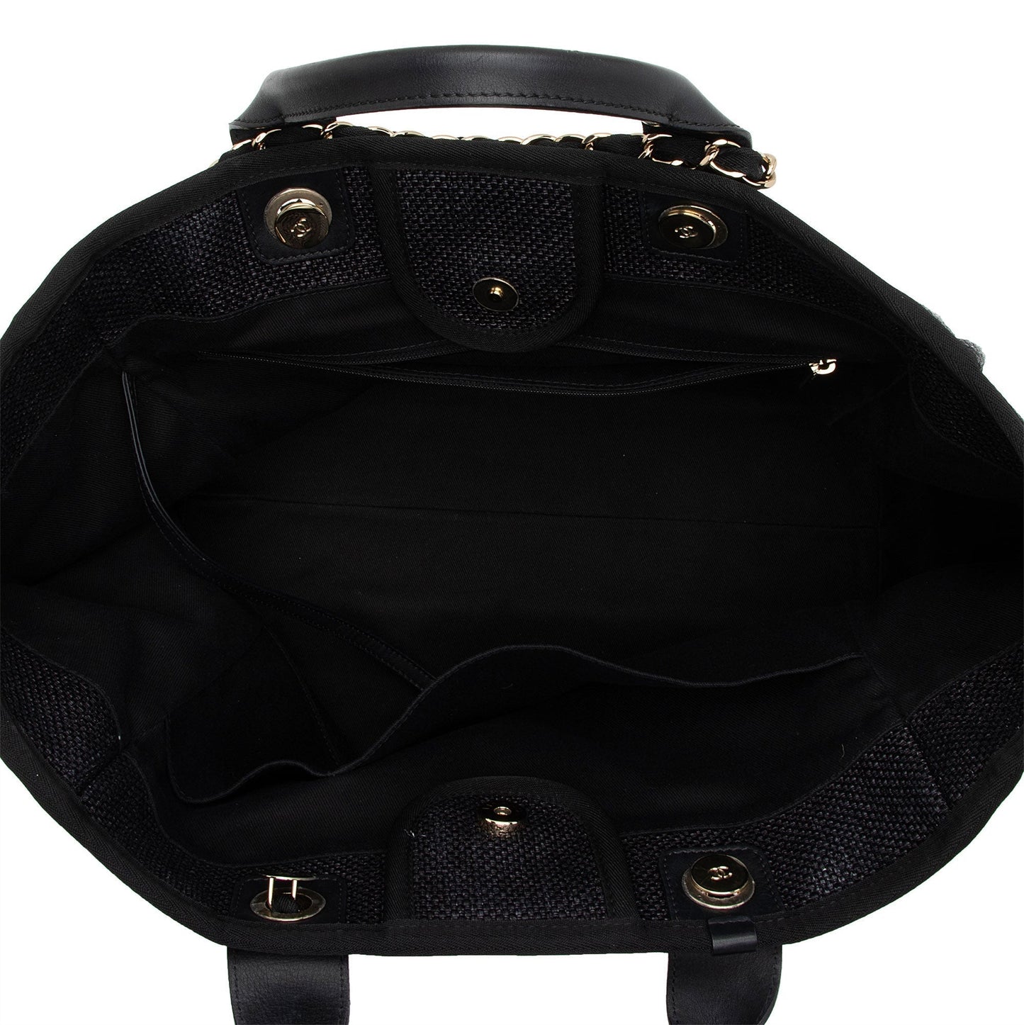 Chanel Woven Straw Deauville Medium Tote (SHF-xRiJ8n)