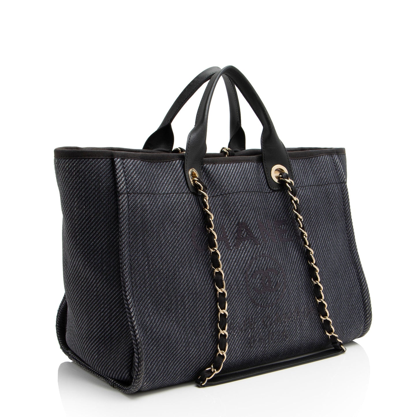 Chanel Woven Straw Deauville Medium Tote (SHF-T0ZZuv)