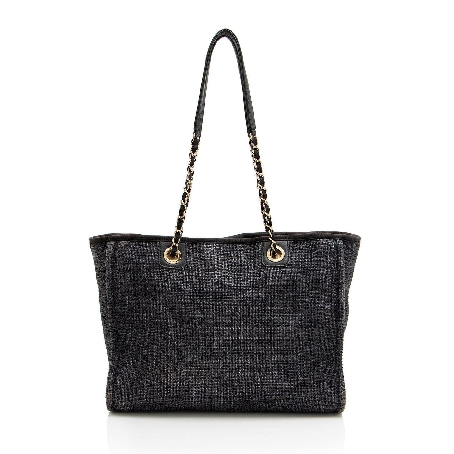 Chanel Woven Straw Deauville Small Tote (SHF-w0hRel)