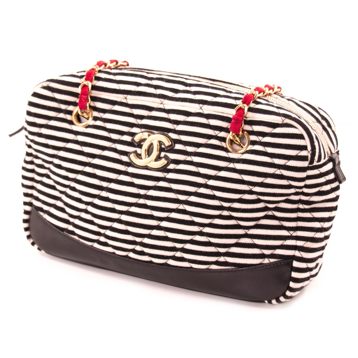 Chanel Fabric Camera Canvas Shoulder Bag