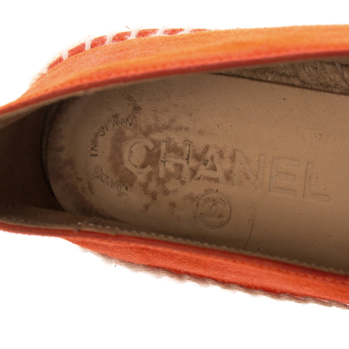 Chanel Red Suede Espadrilles Flat