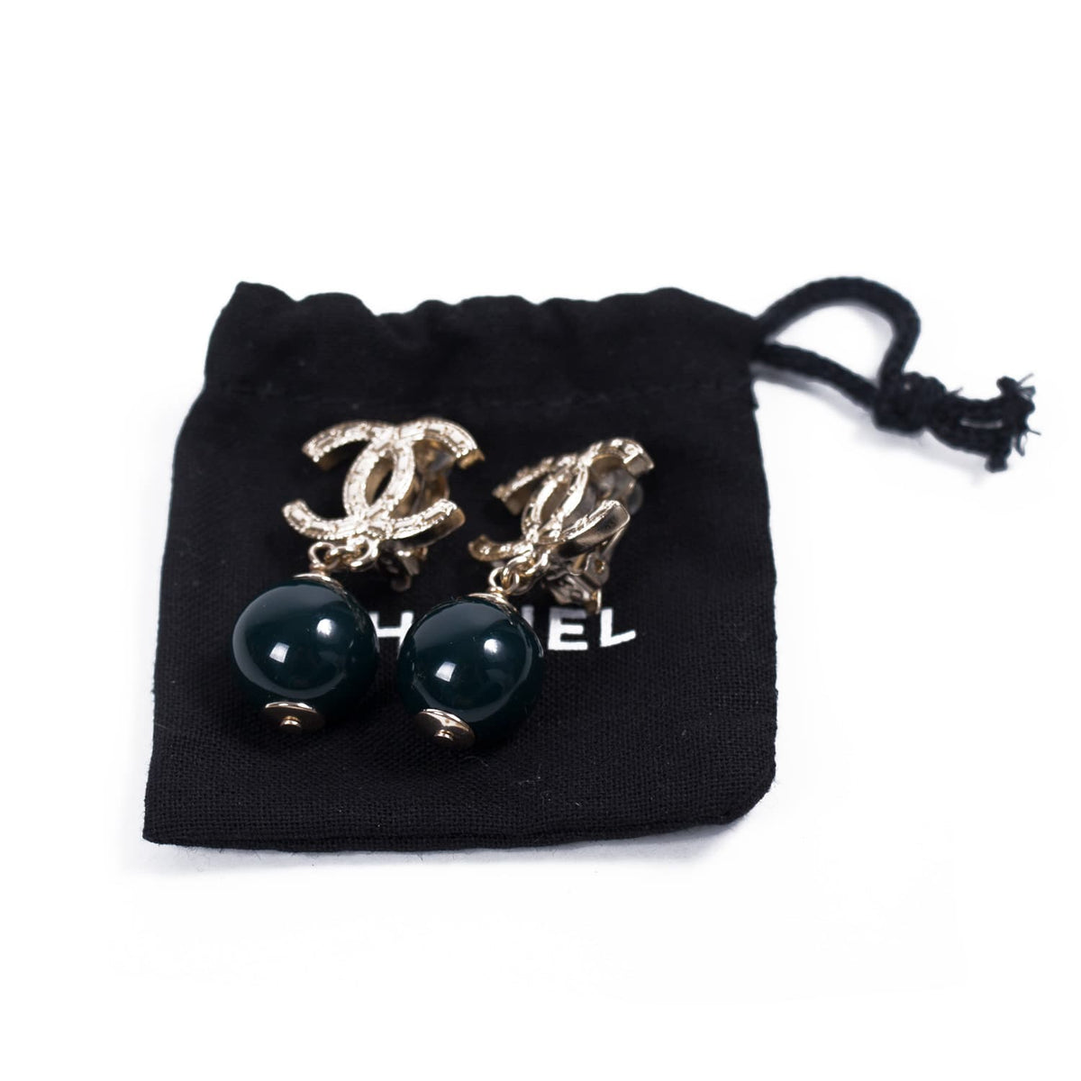 Chanel Pearl Drop-In Earrings