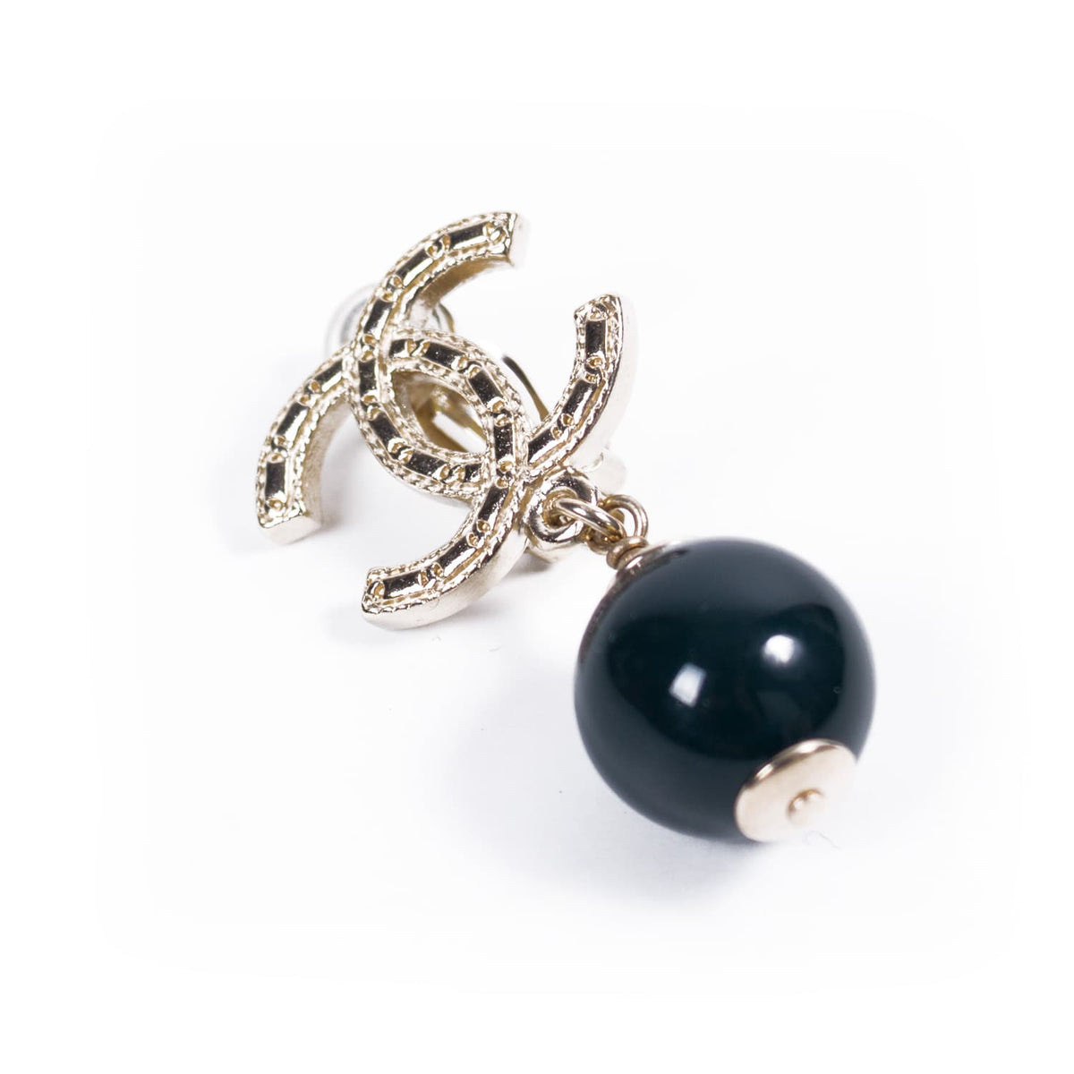 Chanel Pearl Drop-In Earrings