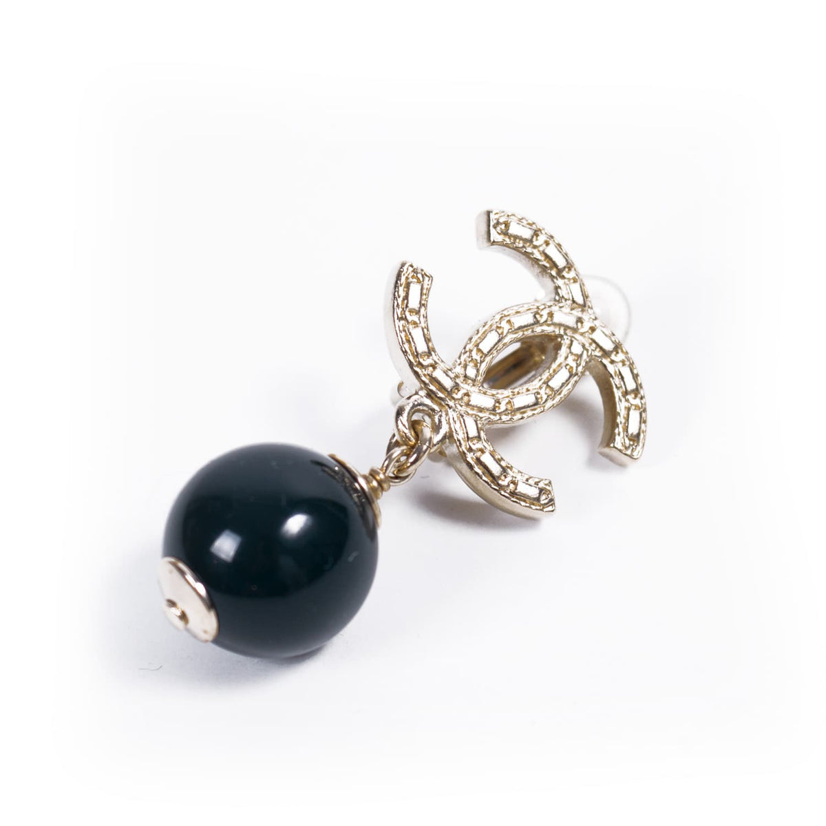 Chanel Pearl Drop-In Earrings