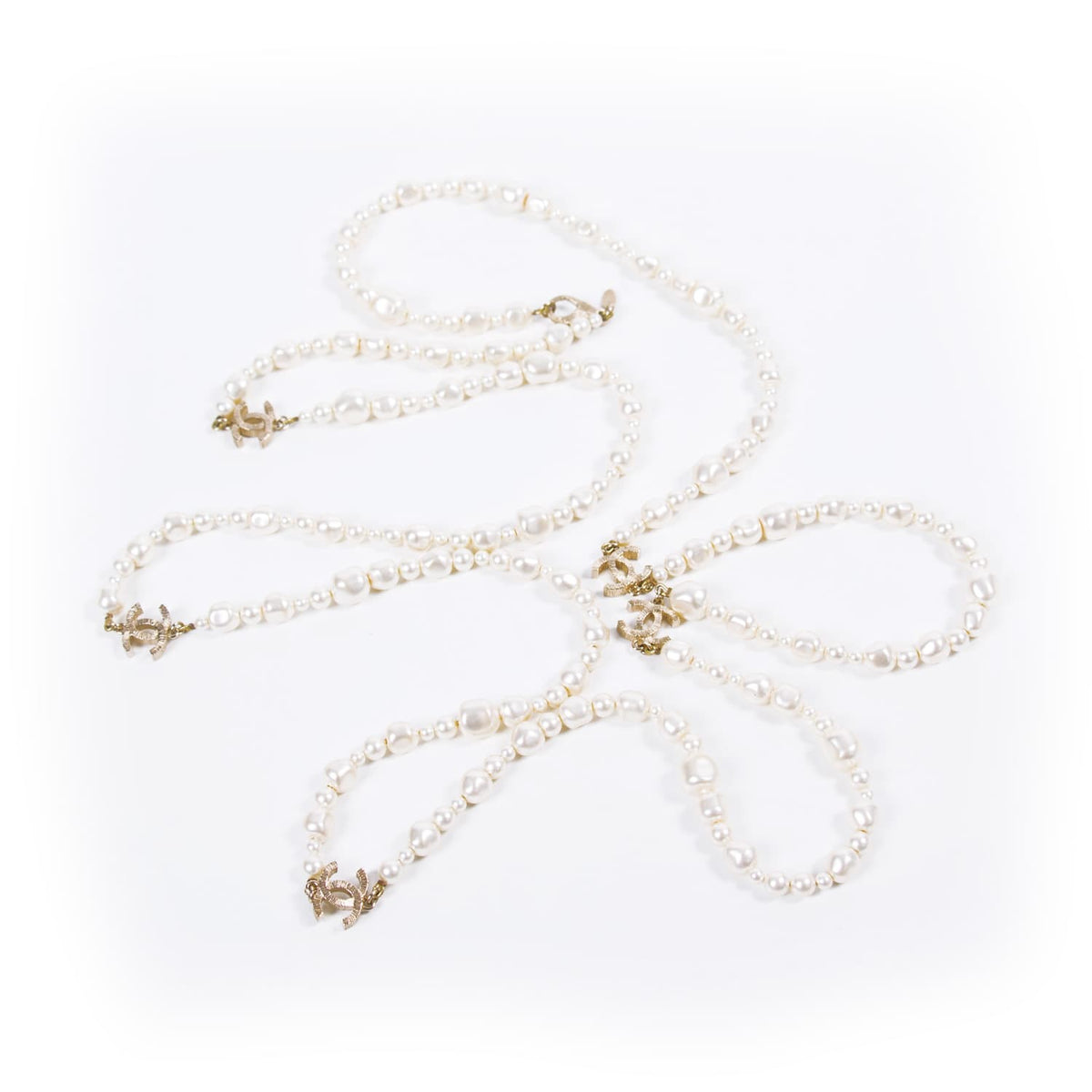 Chanel Pearl Graduated Long Necklace