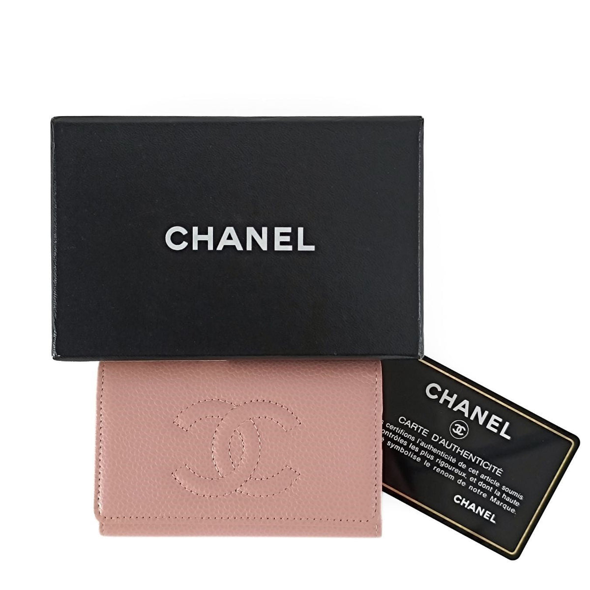 Top Quality Chanel key ring 6 hooks in pink Cavier leather