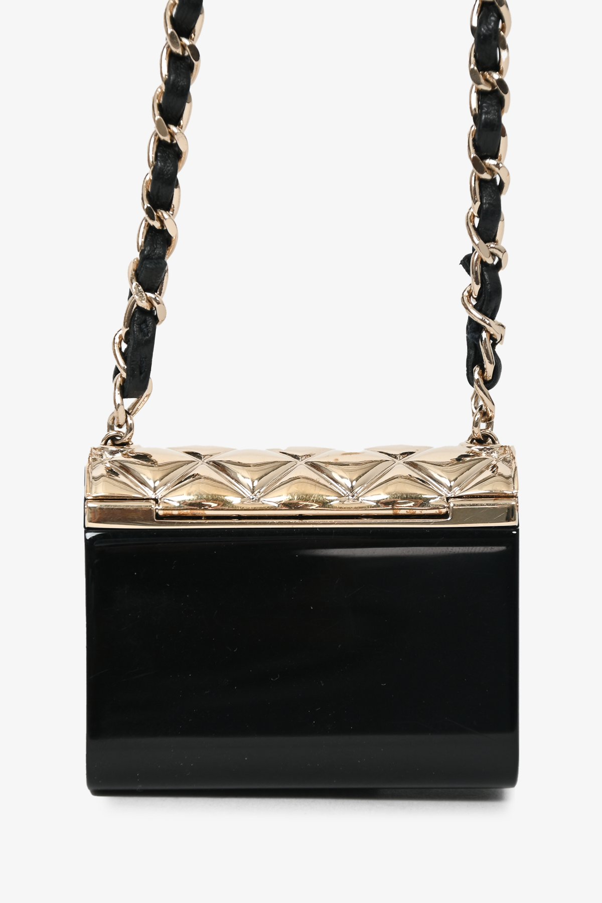 Chanel™ Black/Gold Mini Purse Necklace