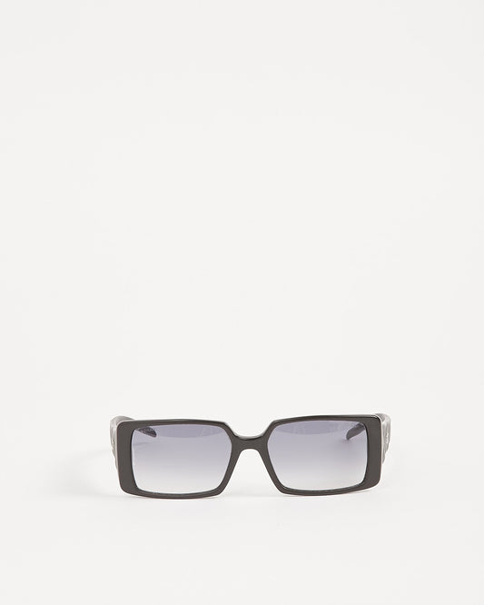Chanel Black Quilted Rectangular 5045 Sunglasses