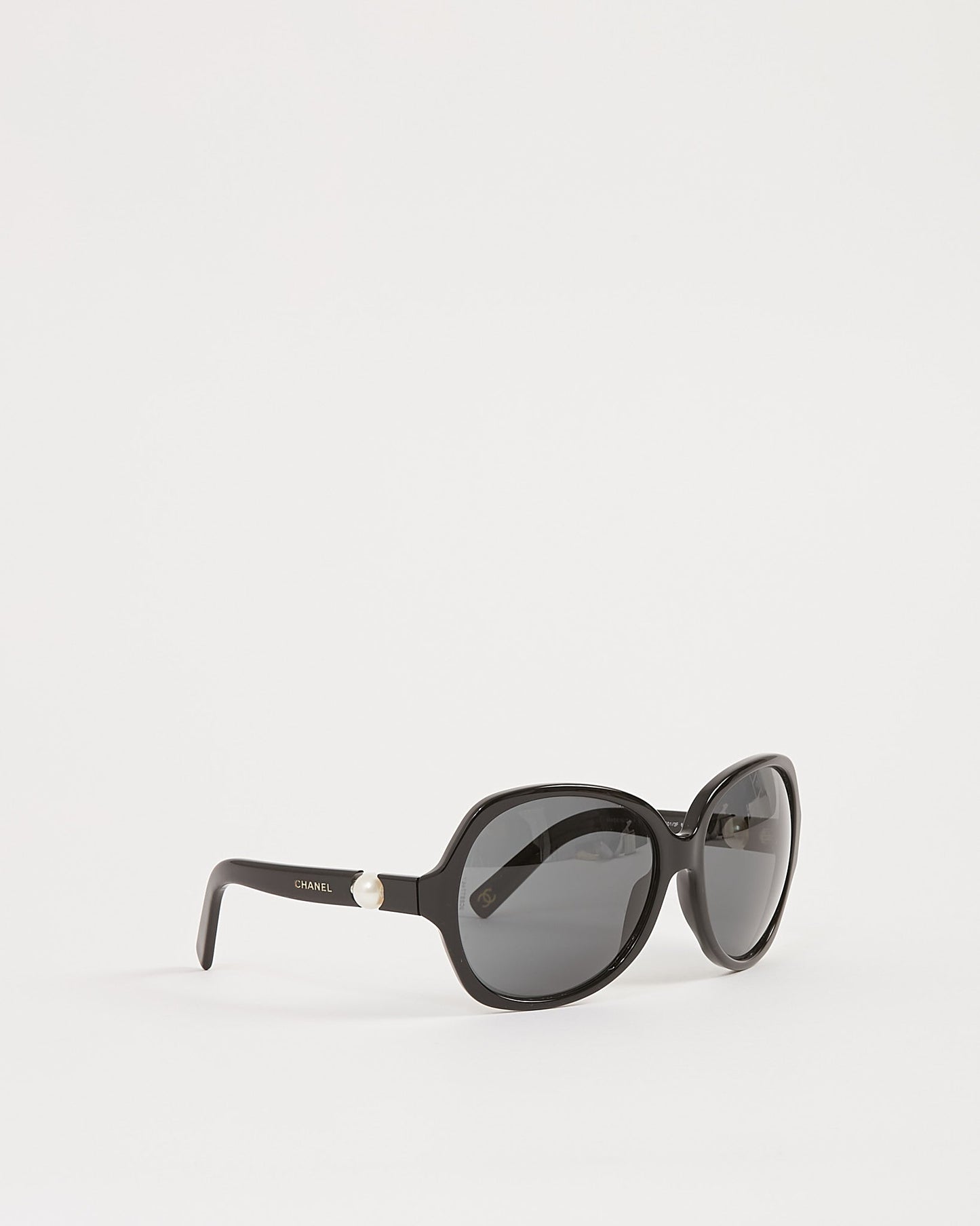 Chanel Black Rounded Pearl Accent 5141-H Sunglasses