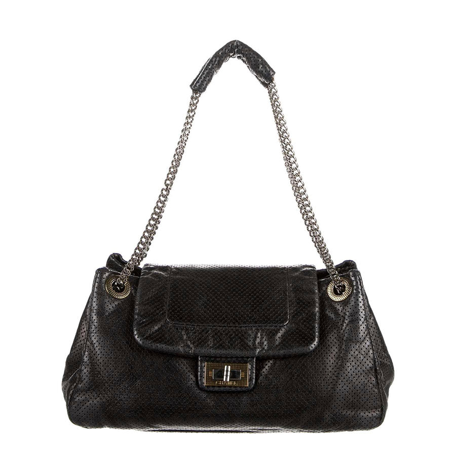 Chanel Perforated Accordion Flap Shoulder Bag