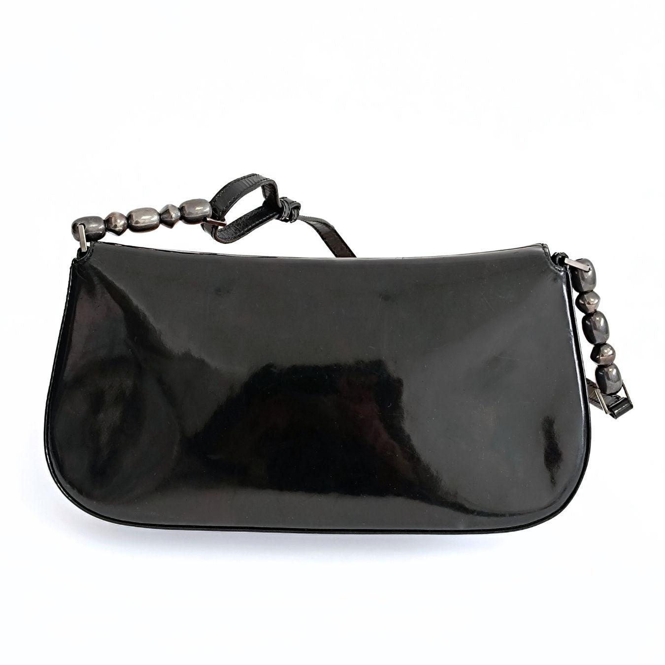 DIOR Dior Christian Dior Maris Pearl shoulder baguette in black patent leather