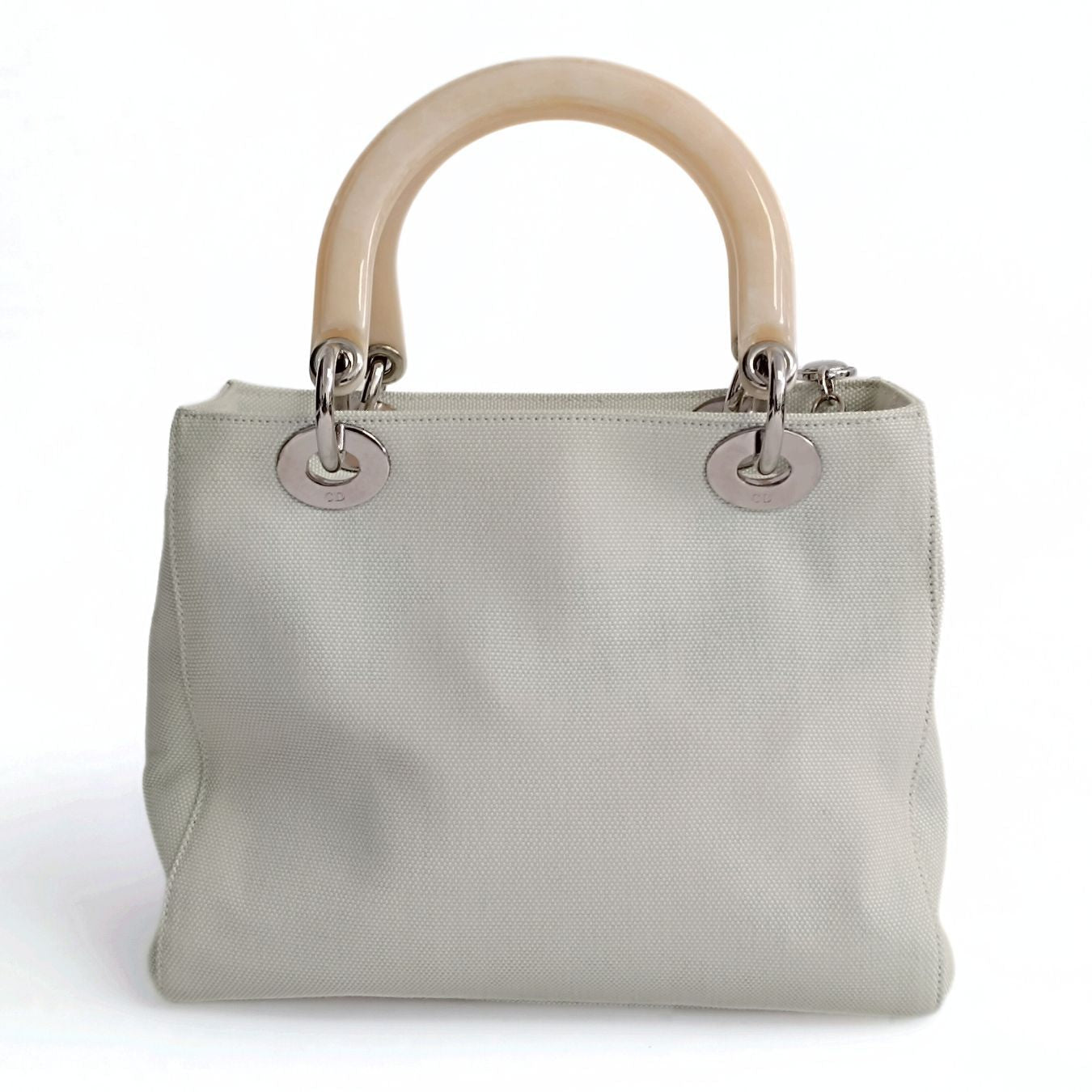 DIOR Dior Christian Dior Lady Dior bag in pastel aqua green canvas