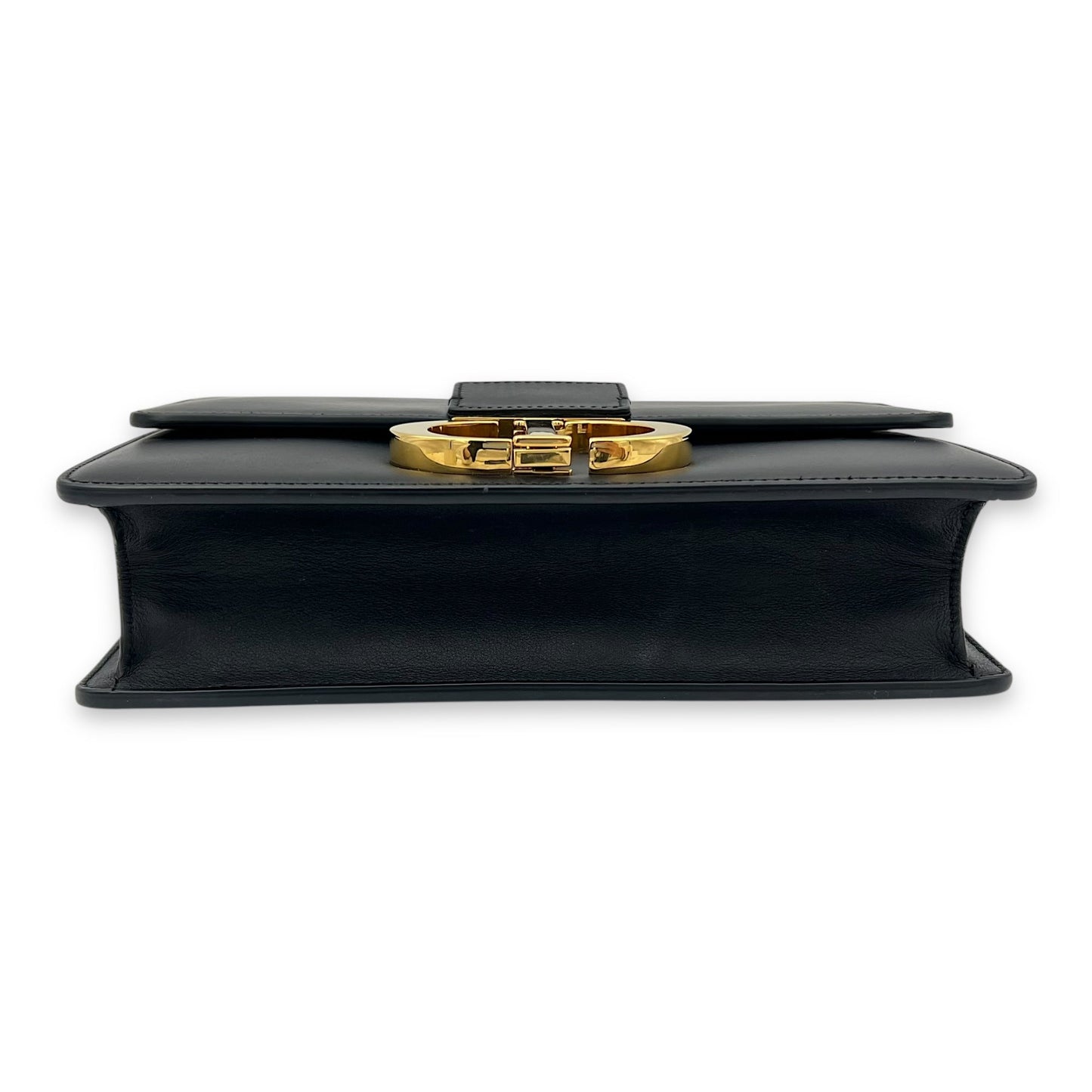 30 Montaigne Shoulder Bag Black in Calfskin, Gold hardware