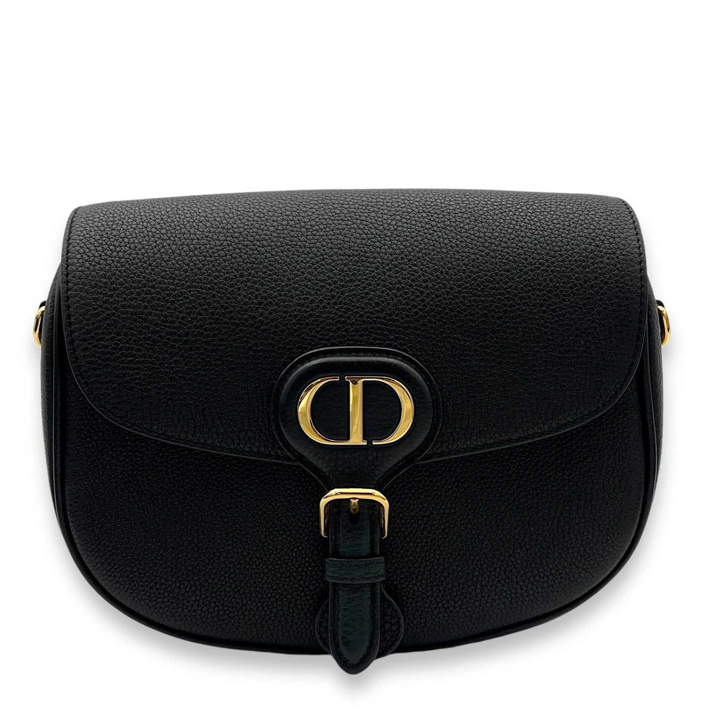 Bobby Shoulder Bag Black in Calfskin, Gold hardware
