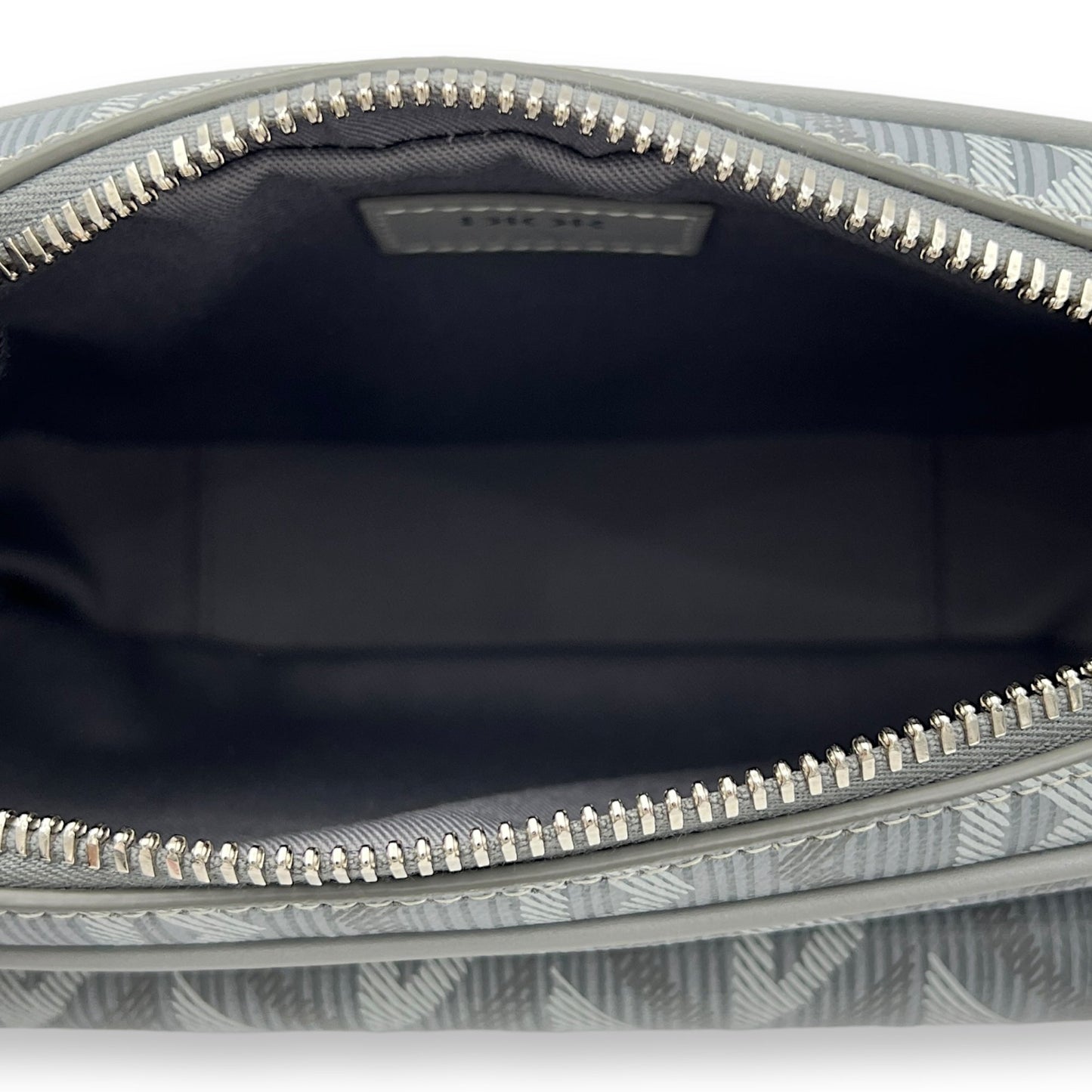 Hit The Road Grey Crossbody Bag in Coated Canvas, Silver hardware