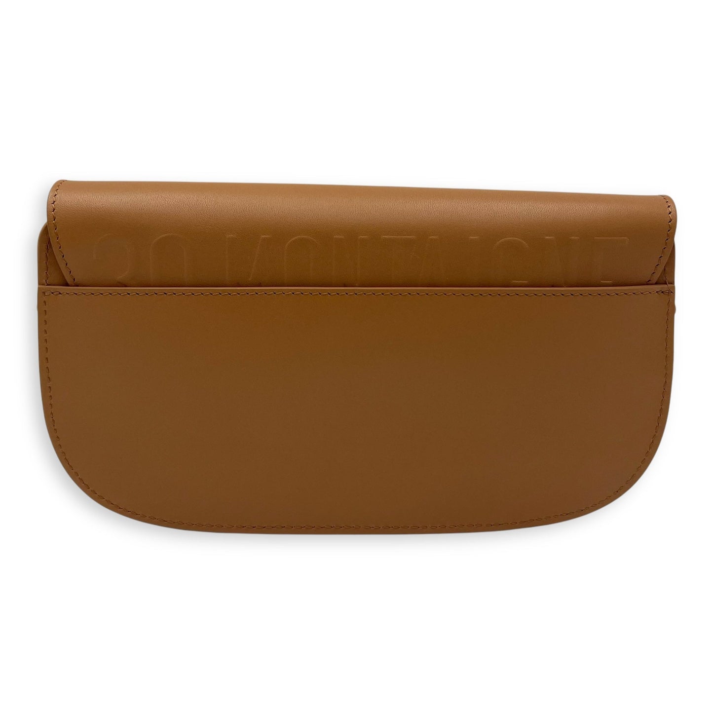 Bobby East West Brown Shoulder Bag in Calfskin, Gold hardware