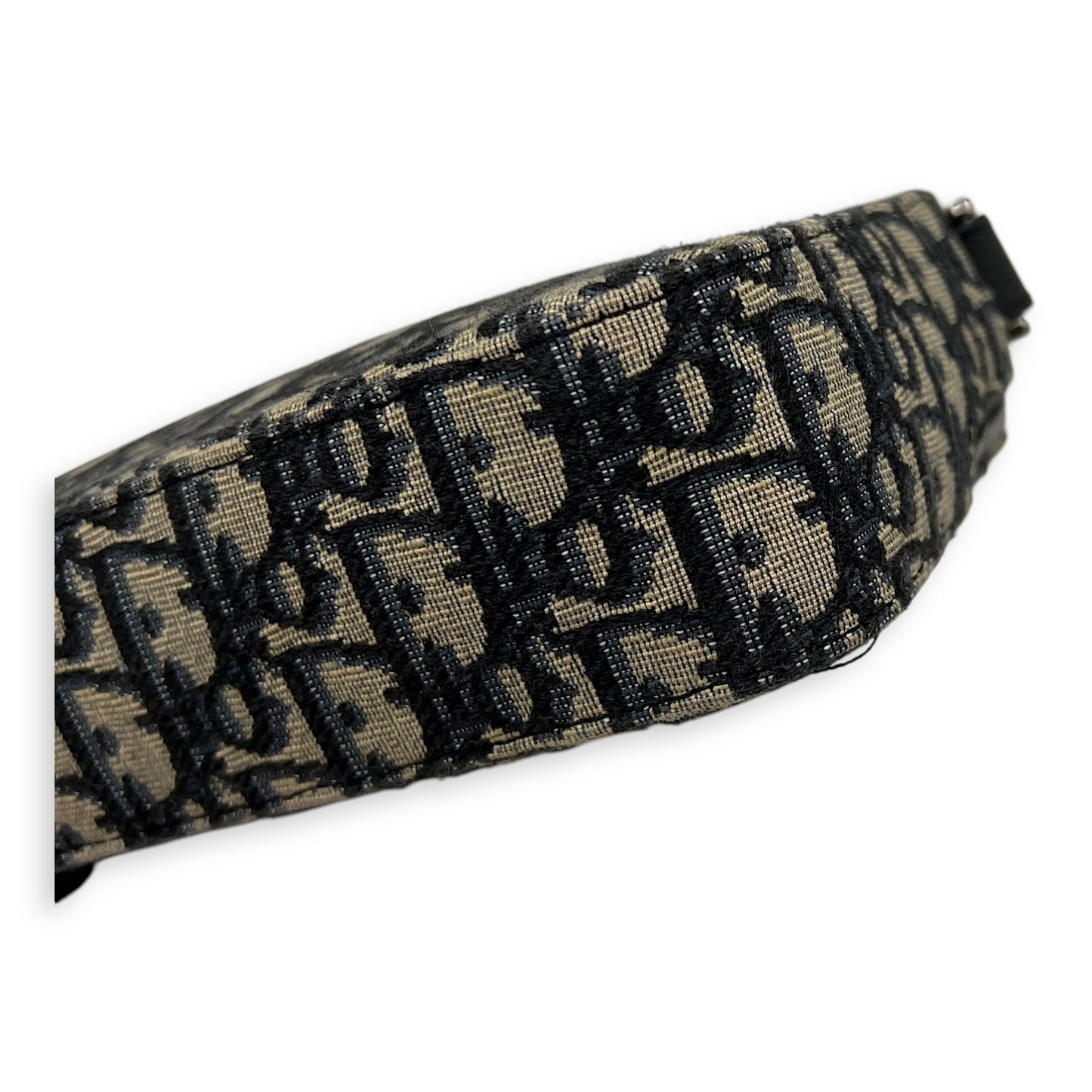 Safari Blue Crossbody Bag in Jacquard, Silver hardware