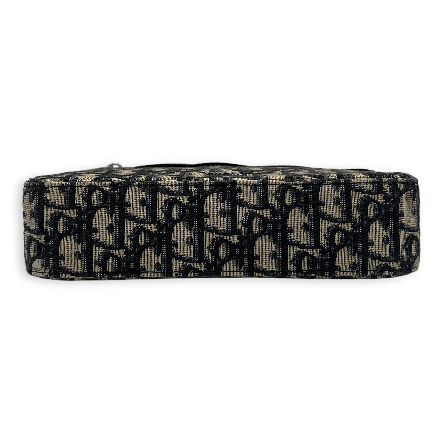 Safari Blue Crossbody Bag in Jacquard, Silver hardware