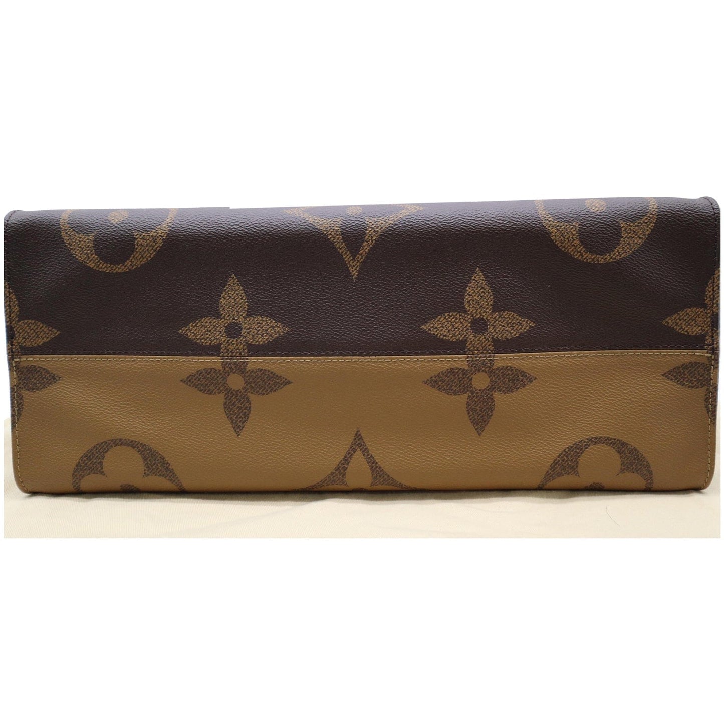 LOUIS VUITTON Onthego GM Reverse Monogram Canvas Tote Shoulder Bag Brown