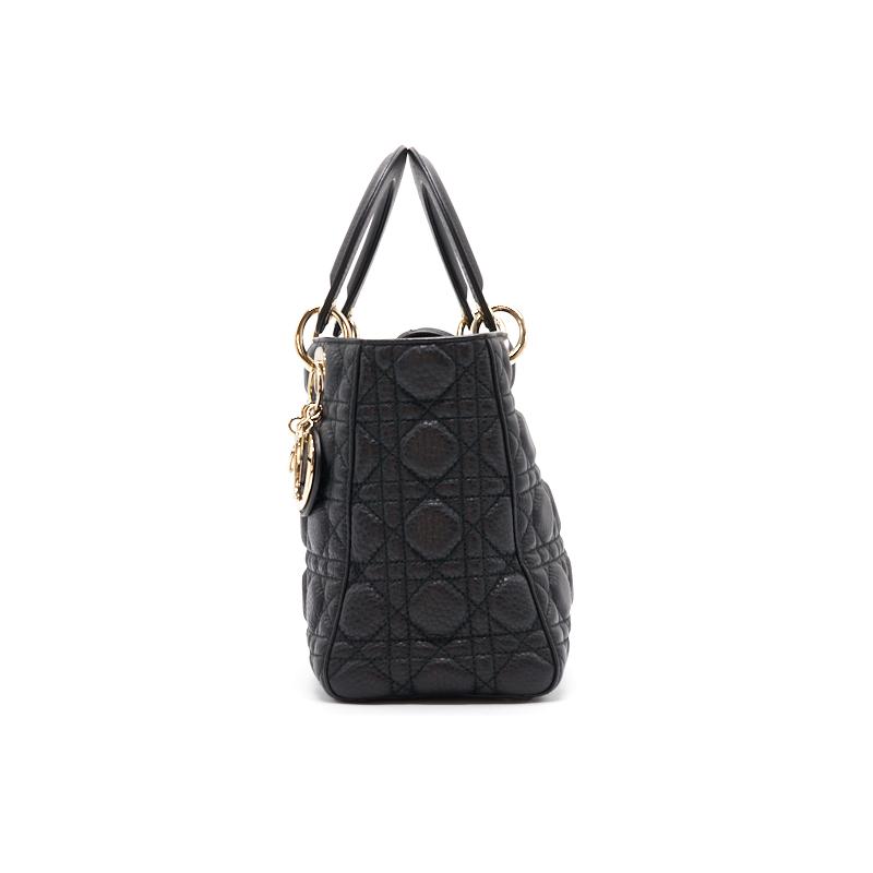 Dior Medium Soft Lady Dior supple Black with GHW