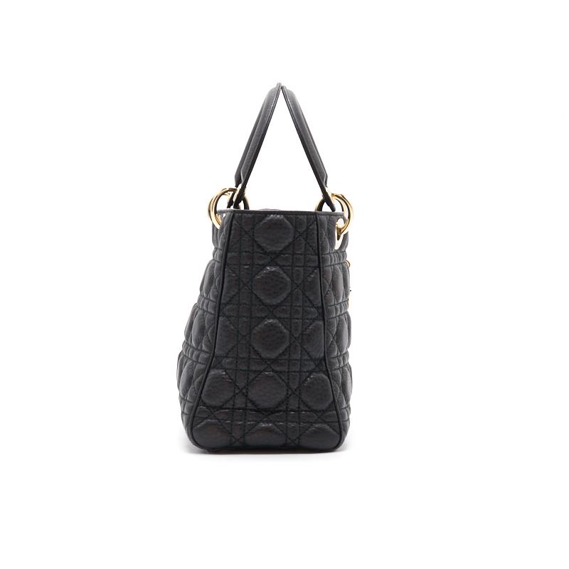 Dior Medium Soft Lady Dior supple Black with GHW