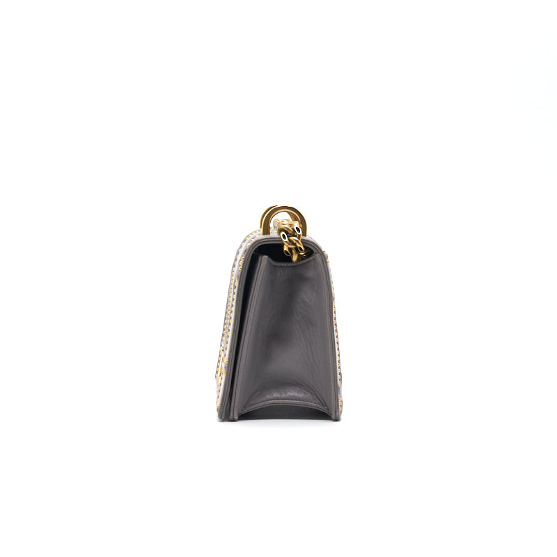 Dior Diorama studded Lambskin Small Grey with GHW