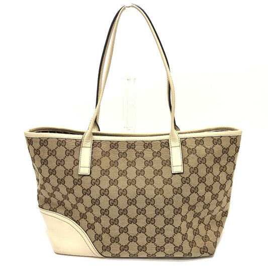 GUCCI Shoulder Bag 169946 GG canvas / leather Ivory GG Newbrit Women Used