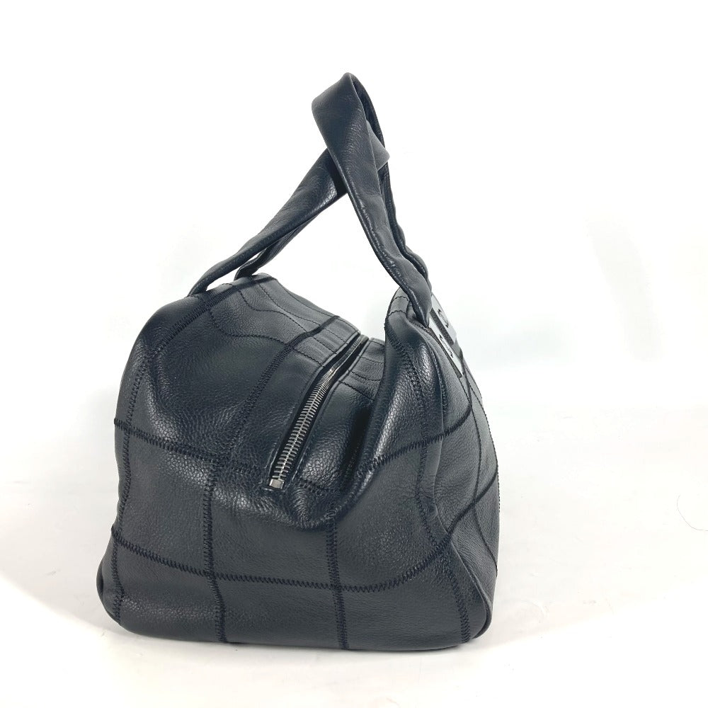 CHANEL Boston Duffel bag leather black CC COCO Mark Shoulder Bag Chocolate bar Women Used
