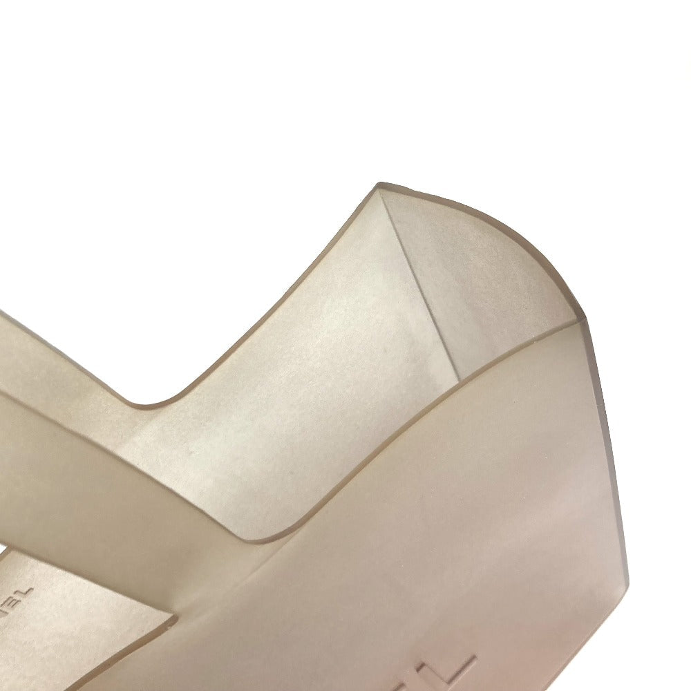 CHANEL Shoulder Bag rubber gray Shoulder bag Tote Bag logo big