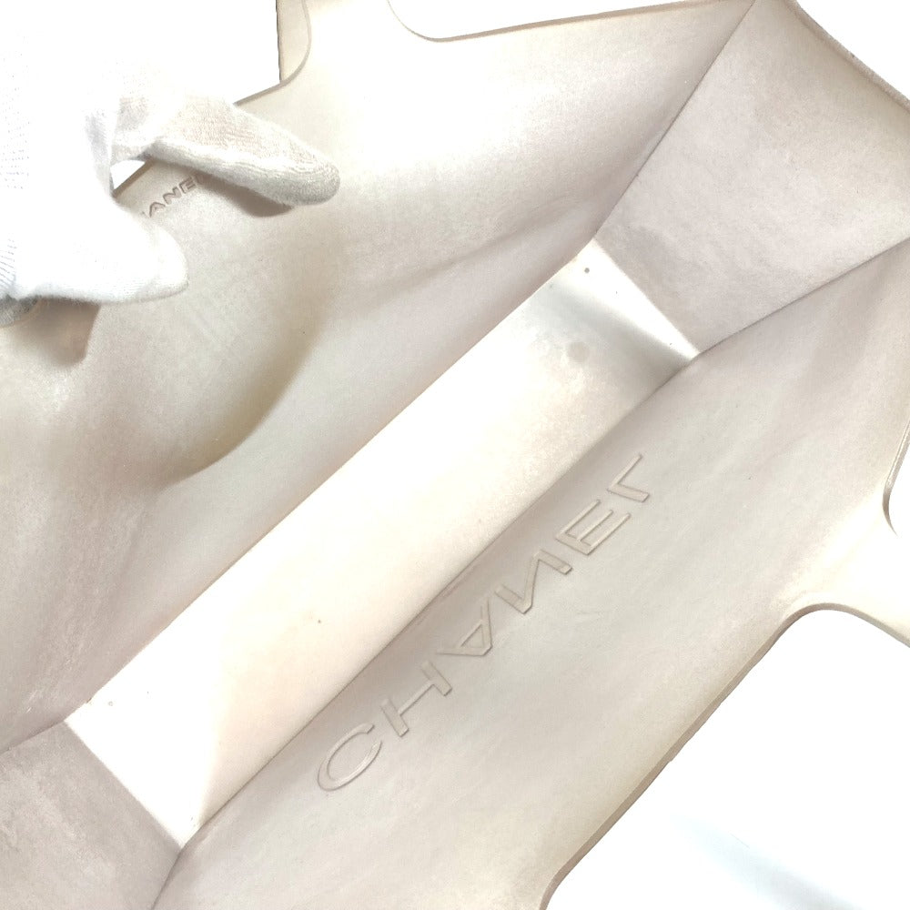 CHANEL Shoulder Bag rubber gray Shoulder bag Tote Bag logo big