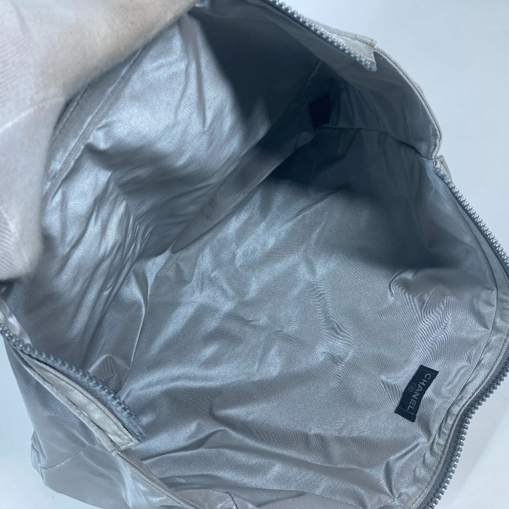 CHANEL Shoulder Bag rubber gray Shoulder bag Tote Bag logo big