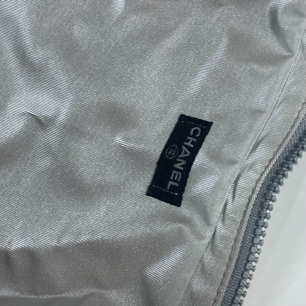 CHANEL Shoulder Bag rubber gray Shoulder bag Tote Bag logo big