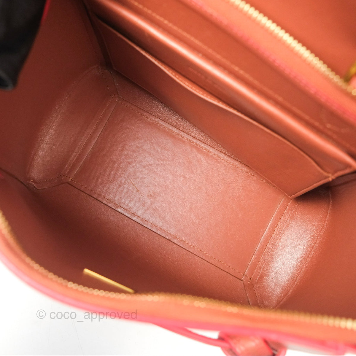 Celine Micro Belt Bag Terracotta Smooth Leather Gold Hardware