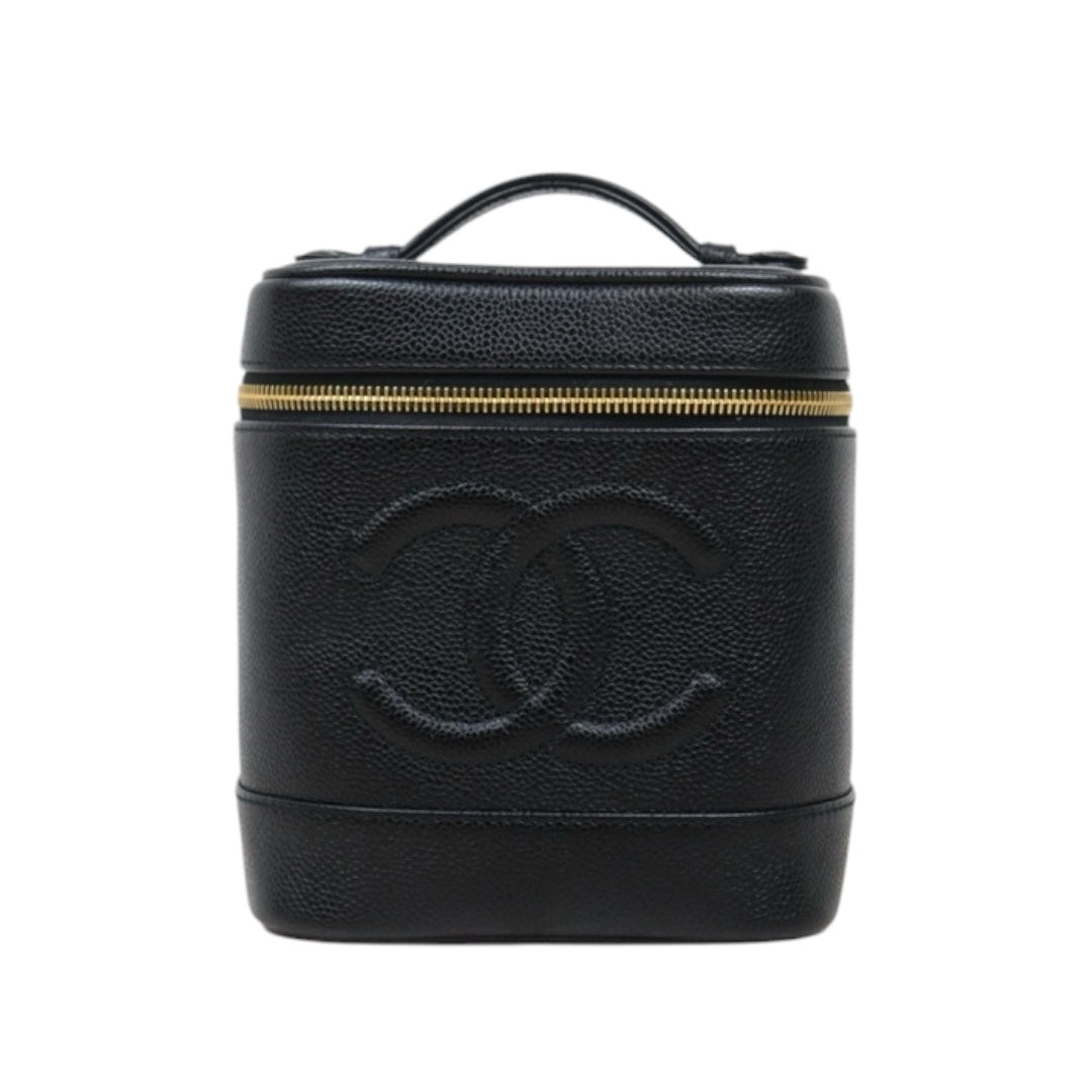 Very Good ( Rank A) ｜ CHANEL Caviar Skin Vanity Handbag  Made In 2000～2002 Year ｜25041011