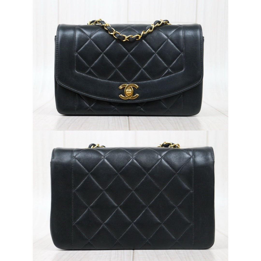 Good ( Rank AB)｜ CHANEL Matrasse Diana 22 Lamb Skin  Chain Bag Made in 1996-1997 Year｜24120801