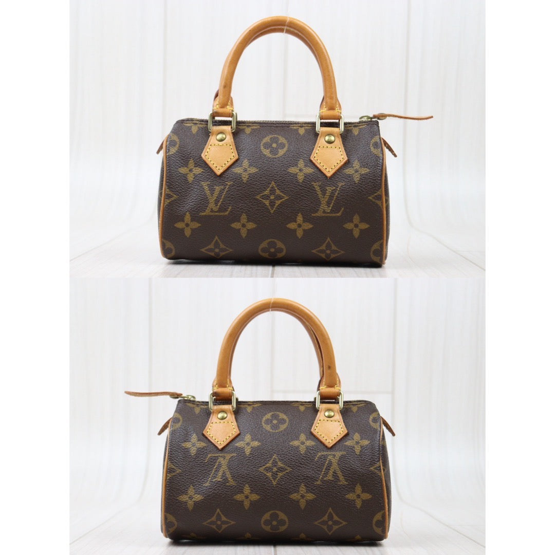 Rank AB ｜ LV Monogram Mini Speedy Handbag With Shoulder Strap｜24061106