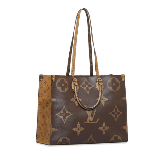 LOUIS VUITTON Monogram Reverse Giant Onthego GM Satchel