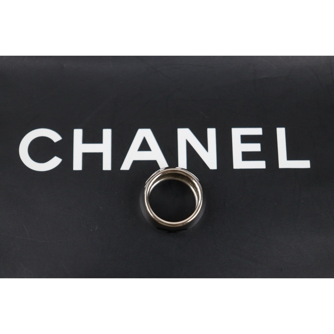 Good ( Rank AB)｜ Chanel Heart Coco Mark Silver 925 Ring #15 ｜V25052106