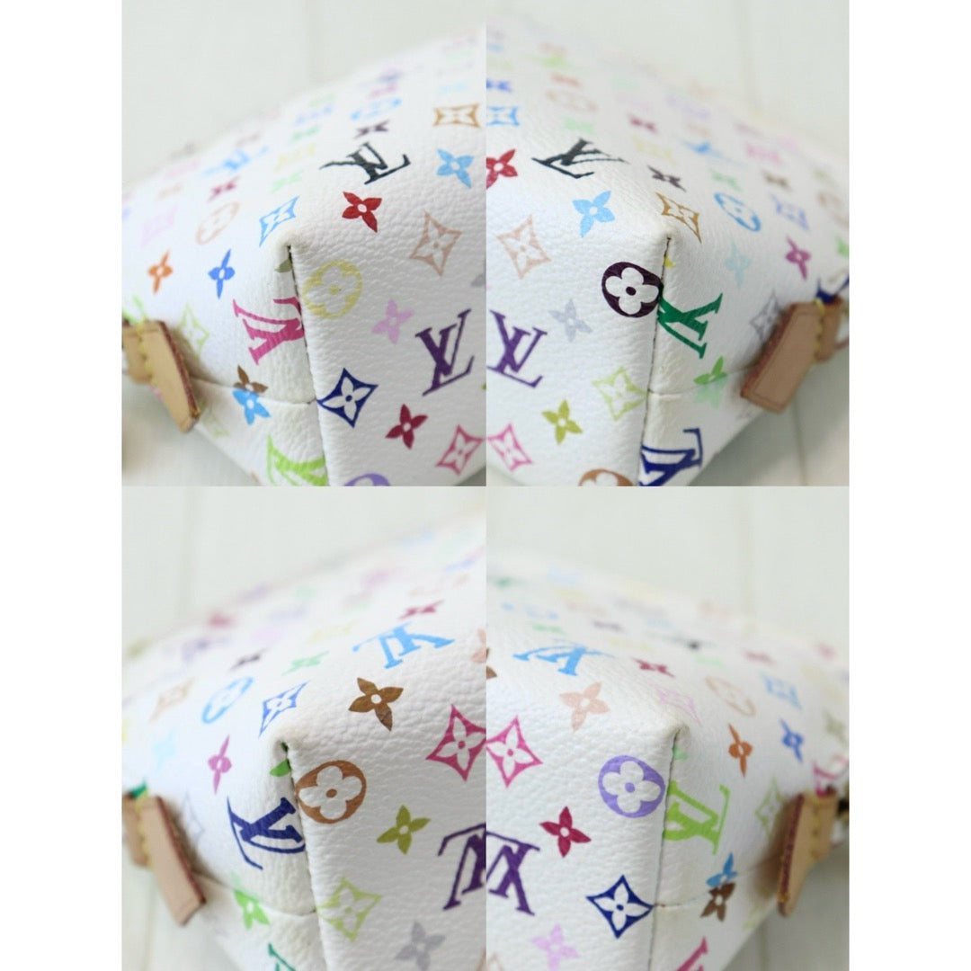 Good ( Rank AB) ｜LV Monogram Multicolor White Cosmetic Pouch｜H24092801