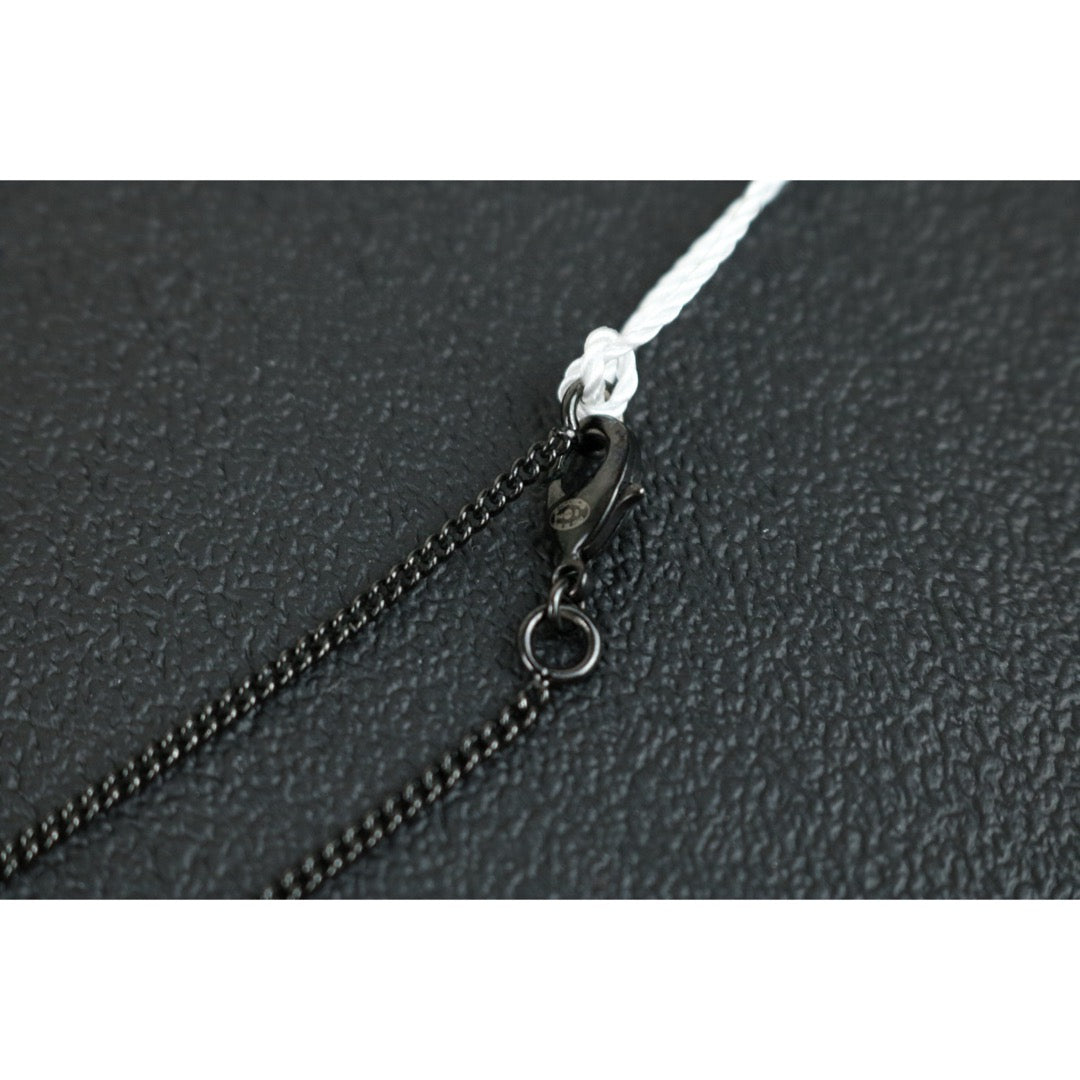 Very Good ( Rank A) ｜CHANEL COCO Mark  Black and White Rhinestone  Necklace Black｜F25022008