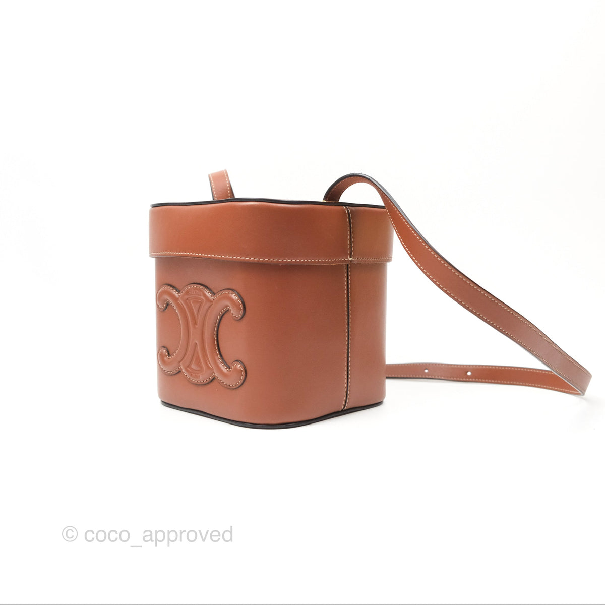Celine Box Cuir Bag Tan Smooth Calfskin