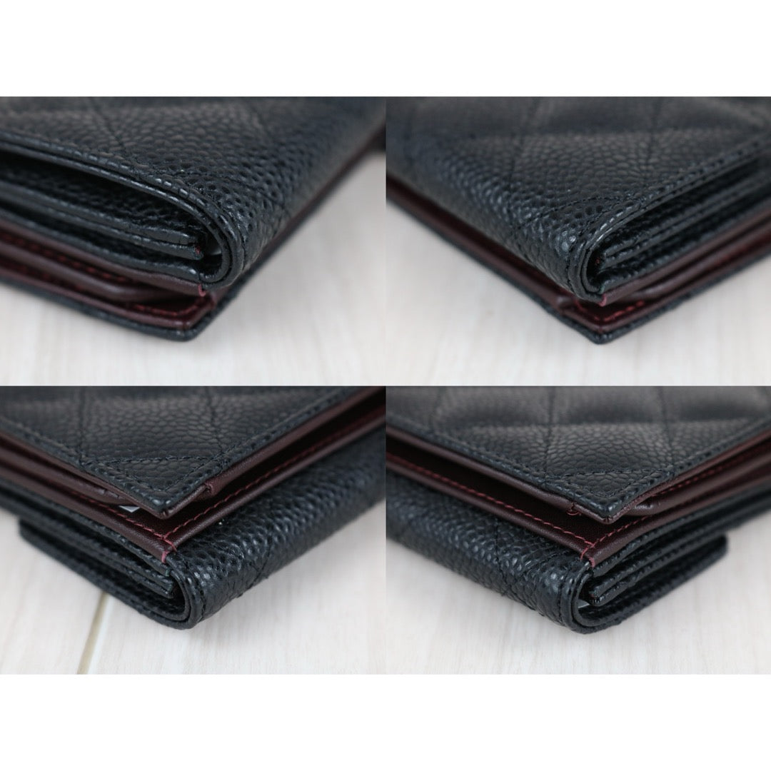 Excellent（Rank SA）｜CHANEL Caviar Skin Black Long Wallet Made In 2013- 2014Year｜X25051208