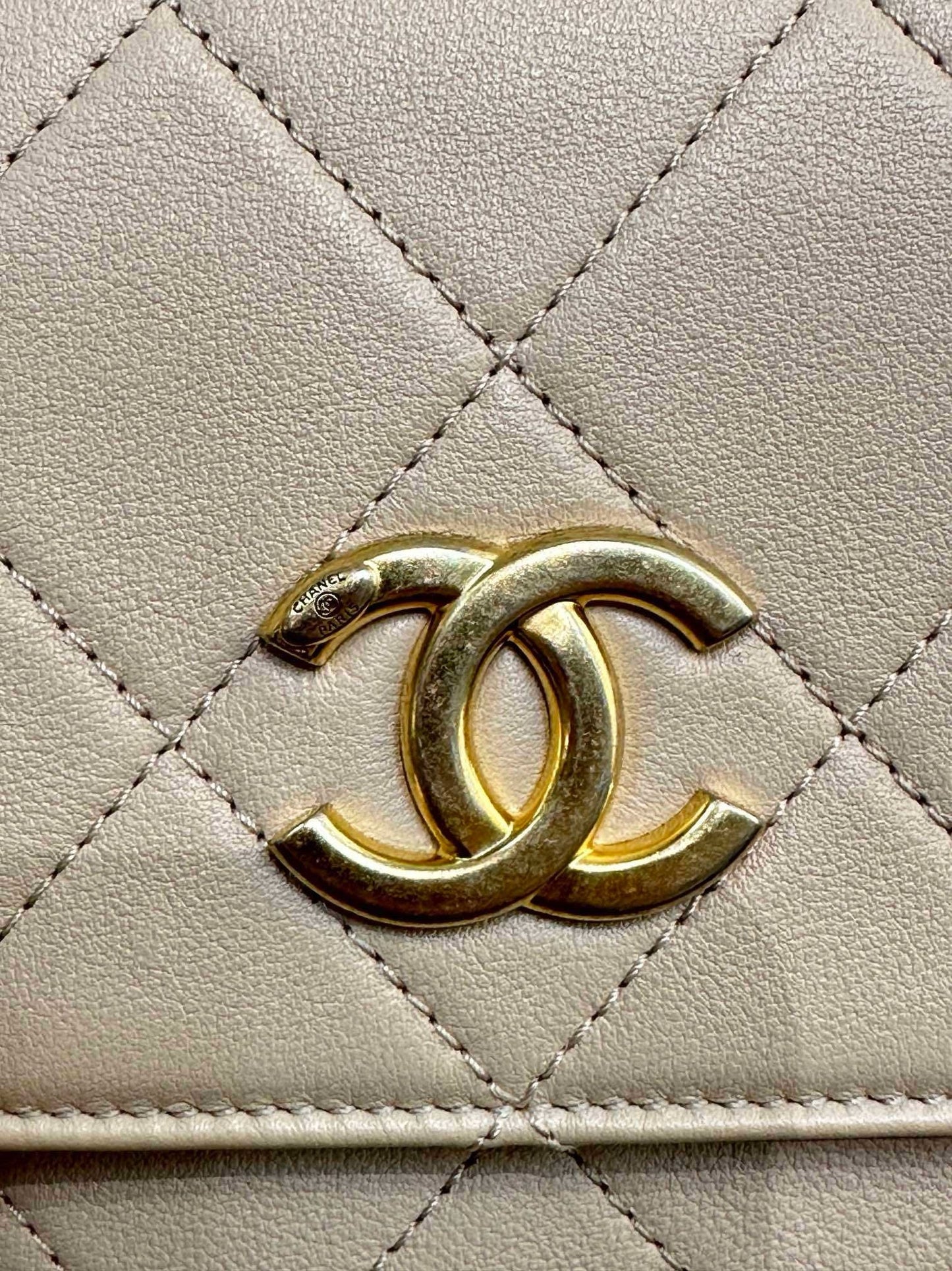 Chanel Small About Calfskin Quilted Pearls Flap Hobo GHW