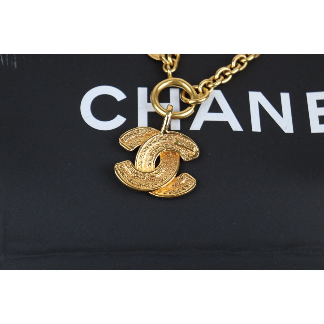 Rank SA ｜ CHANEL Coco Mark 24K Gold Plated Necklace｜24012522