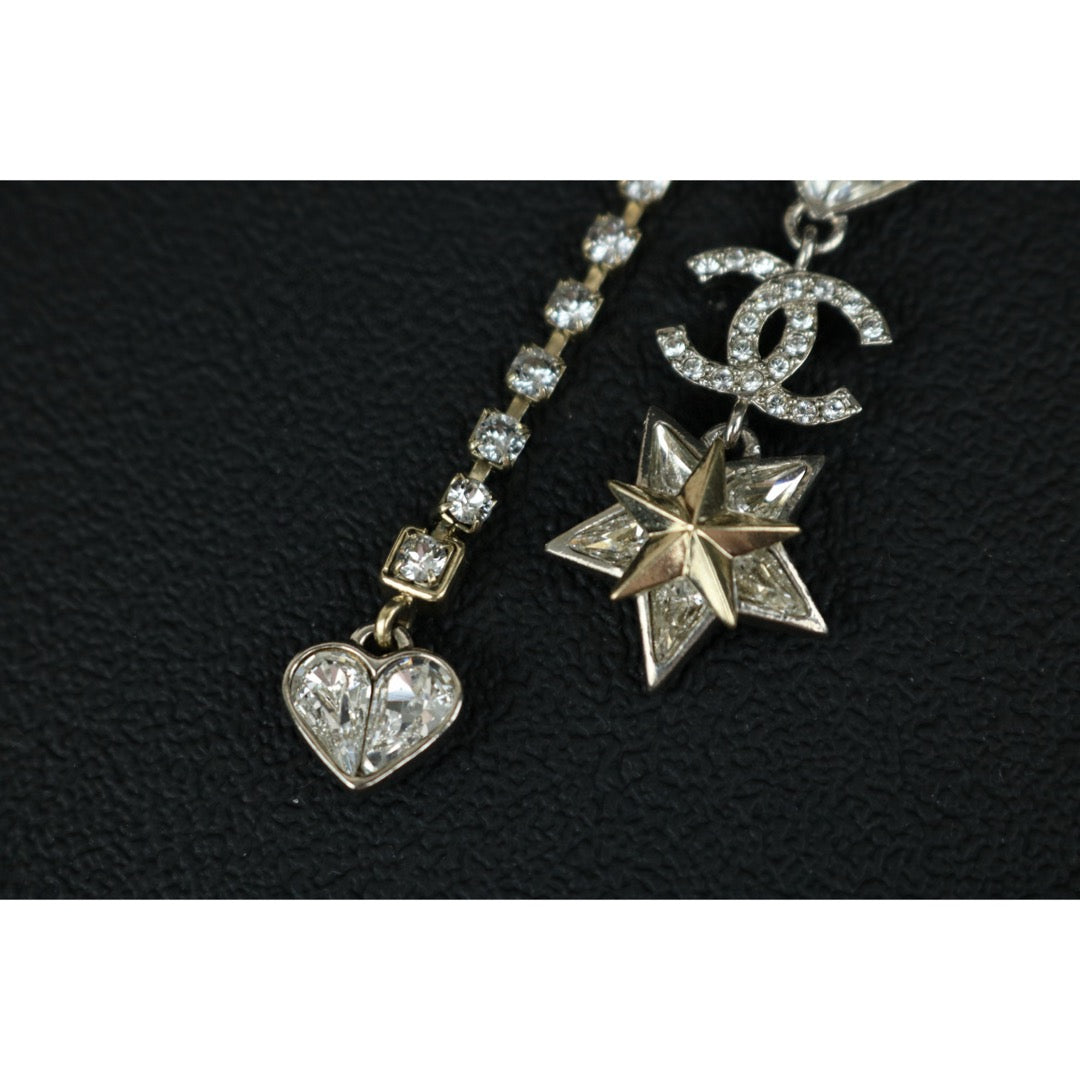 Excellent（Rank SA）｜ CHANEL Coco Mark Four leaf clover Rhinestone Necklace｜X25030108