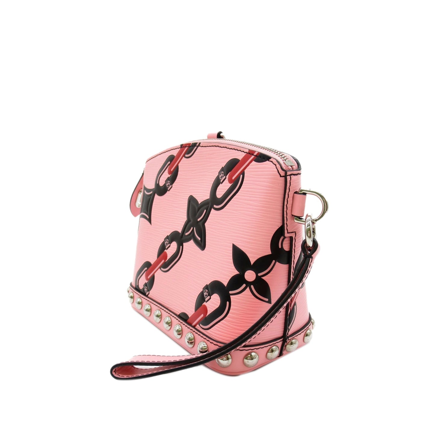 LOUIS VUITTON Epi Chain Flower Mini Lockit Handbag