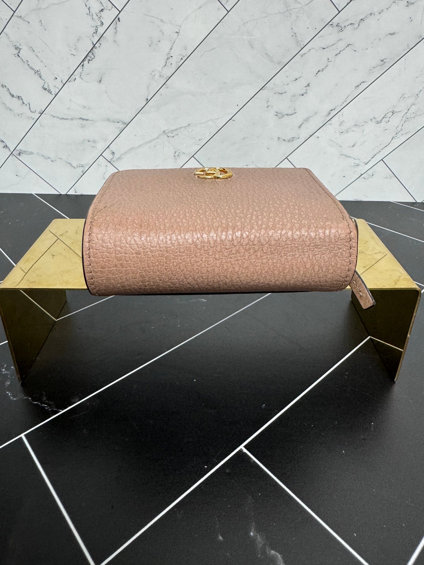 Gucci Beige Marmont Compact Wallet